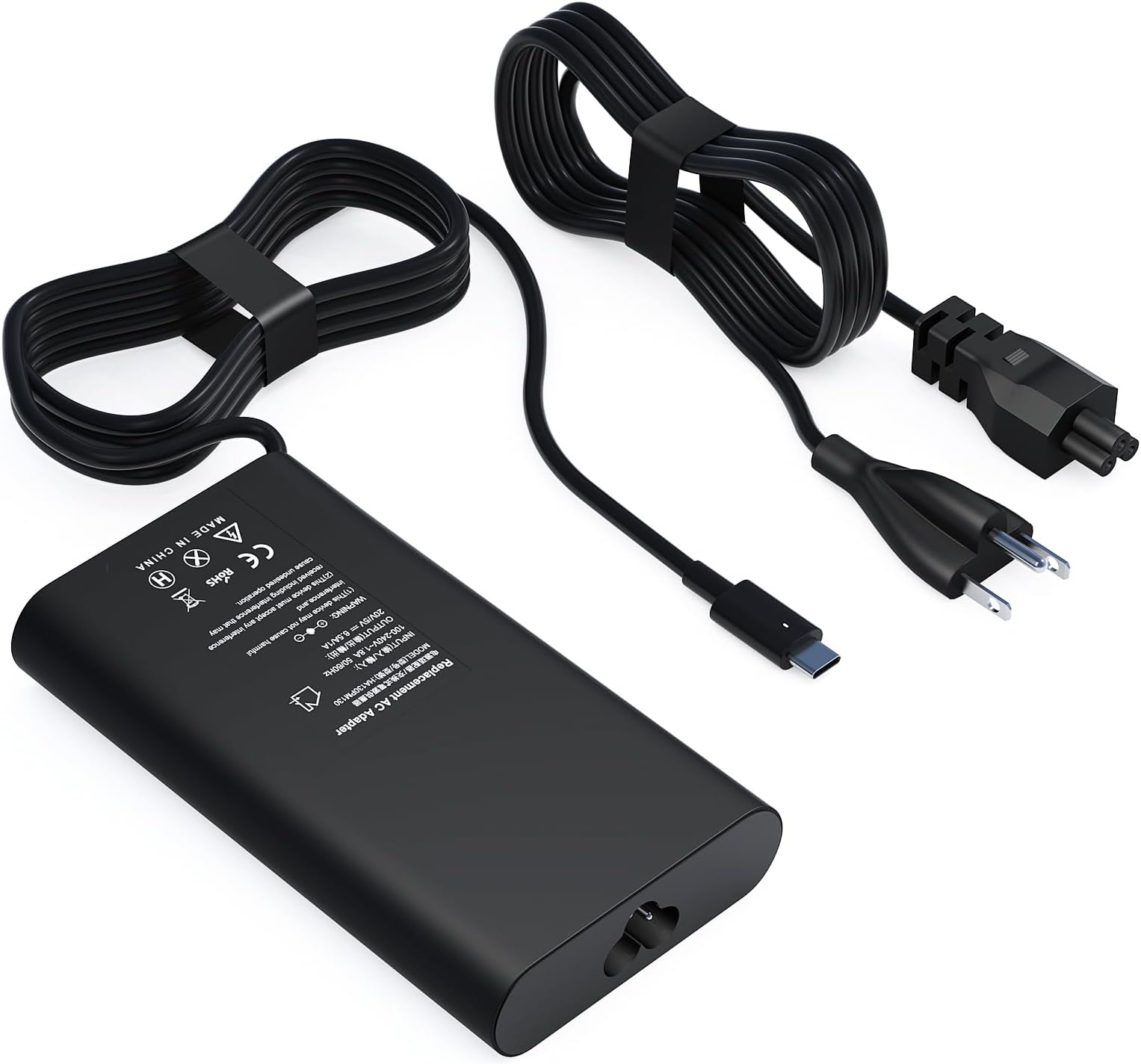 130W USB C Laptop Charger For Dell XPS, Precision & Latitude - Replacement Power Adapter Cord
