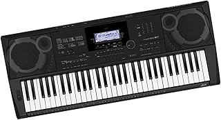 Teclado Electrónico Teclado Electrónico Portátil De 61 Teclas Multitimbre Rendimiento Profesional Teclado Electrónico Negro Con Soporte