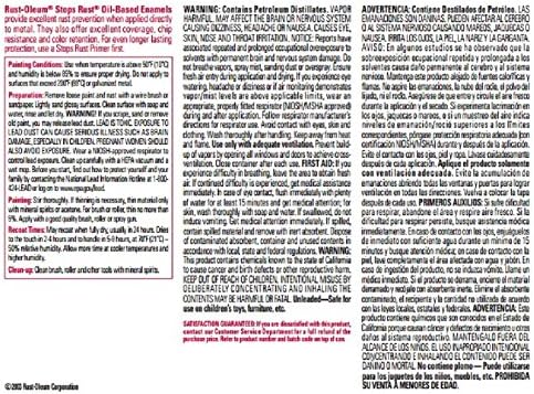 Rust-Oleum 7789502 Stops Rust Brush On Paint, Quart, Gloss Canvas White