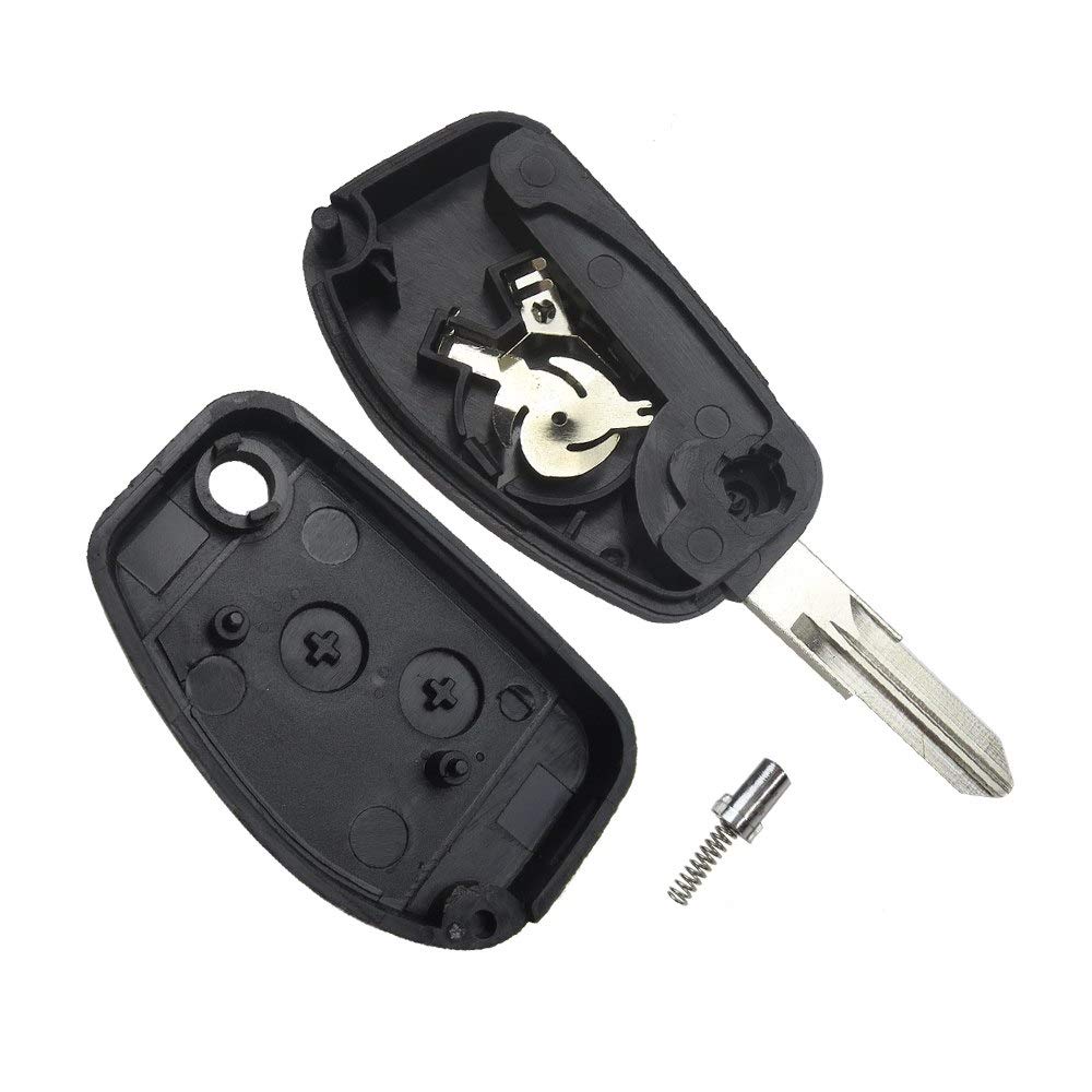 Kit Transformation Clé Plip Compatible Renault (Logan, Sandero, Duster, Clio...) - Boîtier + Lame Sans Trou - À Graver Chez Pro
