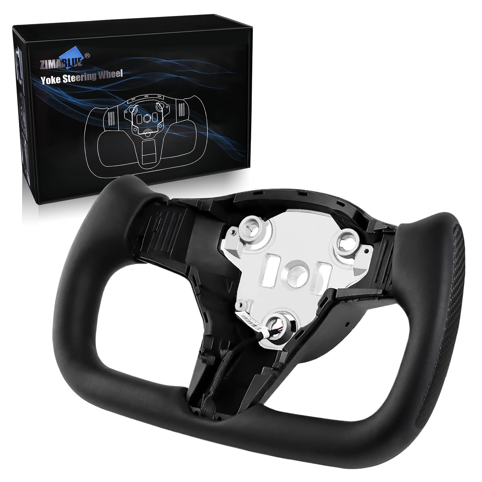 ZIMABLUE Yoke Steering Wheel