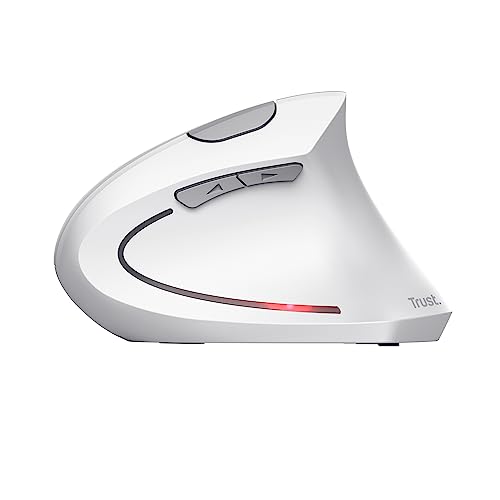 Verto Mouse Verticale Wireless, Mouse Ergonomico senza Filo, Ridurre la Tensione del Braccio e del Polso, 800-1600 DPI, 6 Pulsanti, PC, Computer, Portatile, Mac, Batterie Incluse - Bianco - Mouse gaming - Immagine 10