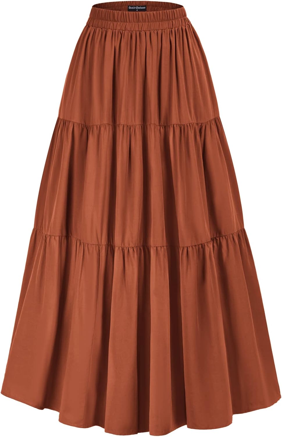 Scarlet Darkness Maxi Long Skirts for Women Summer Flowy Renaissance Skirt with Pockets