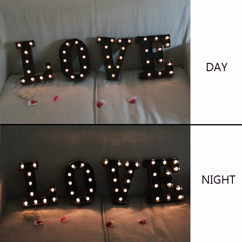 Light Up Letters,LED Marquee Letter Lights,Christmas letter Lamp,Bar letter Lights,Birthday Alphabet Lights,Marquee Letters Sign,Marquee Number Sign LED Wedding Light,Events LED Light — view 3