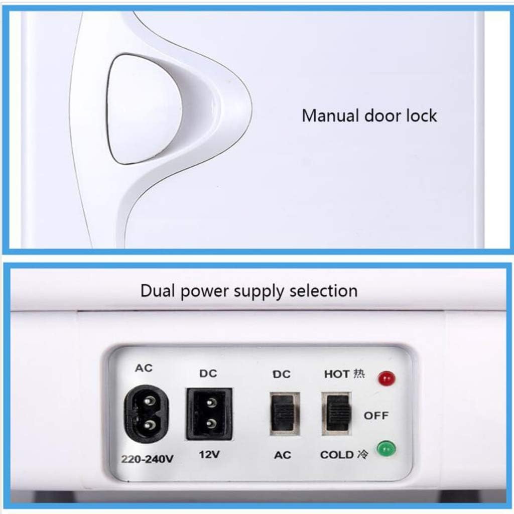 15L car Home Dual-Purpose Dormitory Mini Refrigerator Household Refrigeration car Refrigerator Office Heating and Cooling Box Energy-Saving Mode [Energy Class A++]