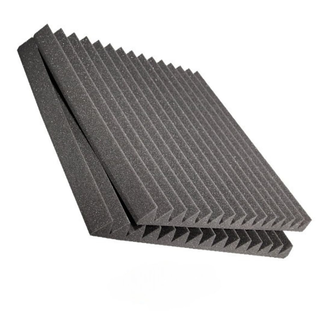 Sonimon Acoustic Espuma acustica Kit 8 Wedges Studiofoam 60 x 60 x 5 cm Paneles acusticos mas 4 Trampas de Graves LENRD cobertura 4,32 m2