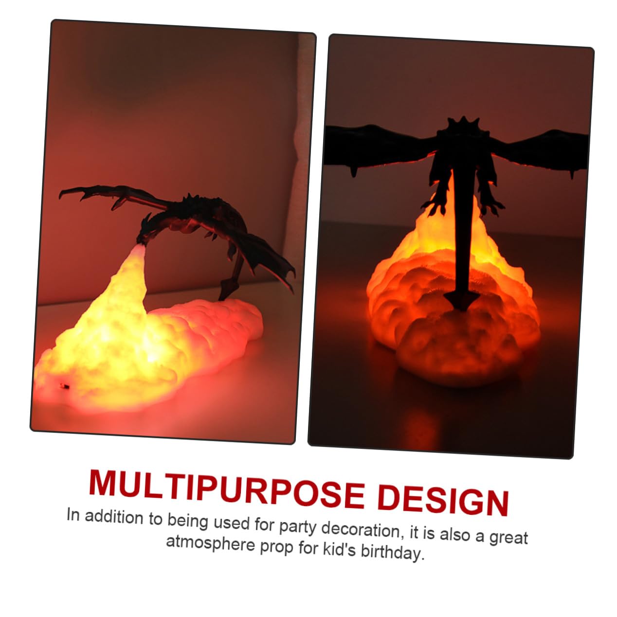 Lámpara LED 3d de Noche Forma de Dinosaurio para Niños, Luz Táctil Recargable por Usb, Decorativa y Delicada para Fiestas y Cumpleaños Infantiles