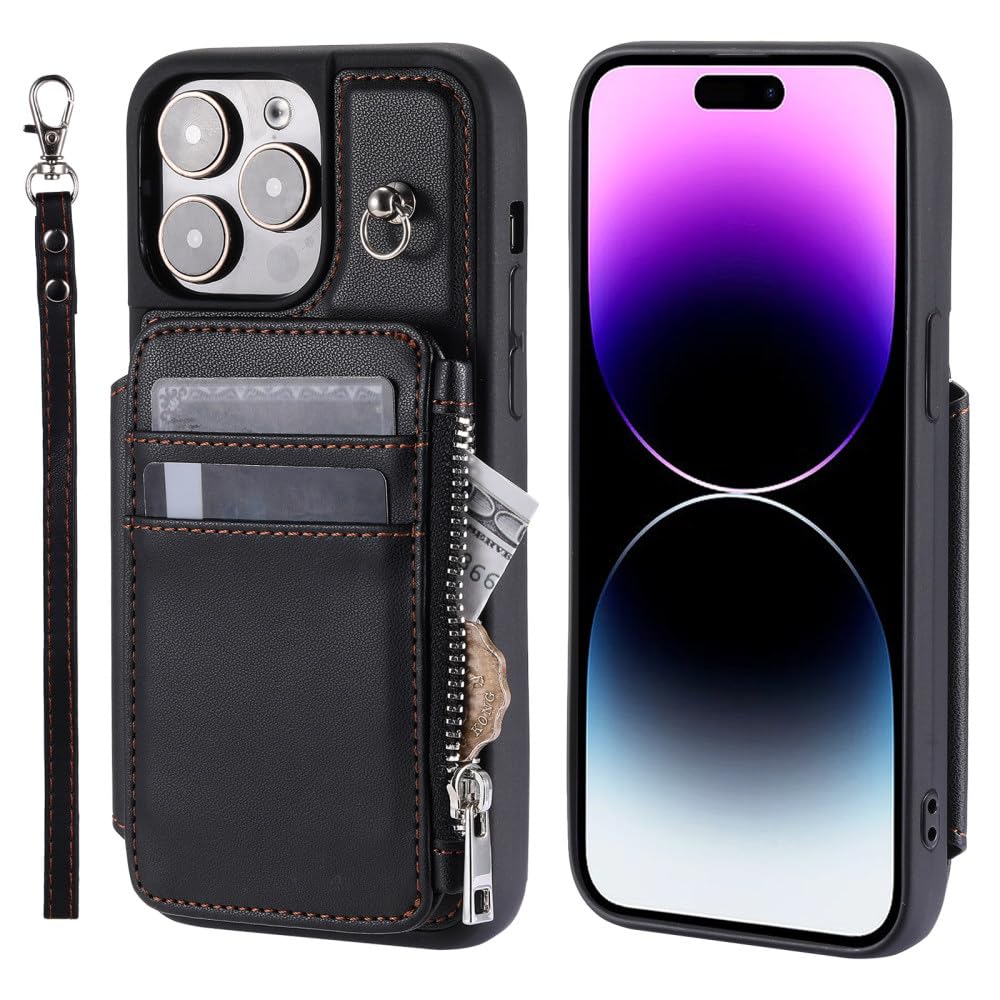 Étui portefeuille iPhone 12 Pro Max résout le transport encombrant avec sangle