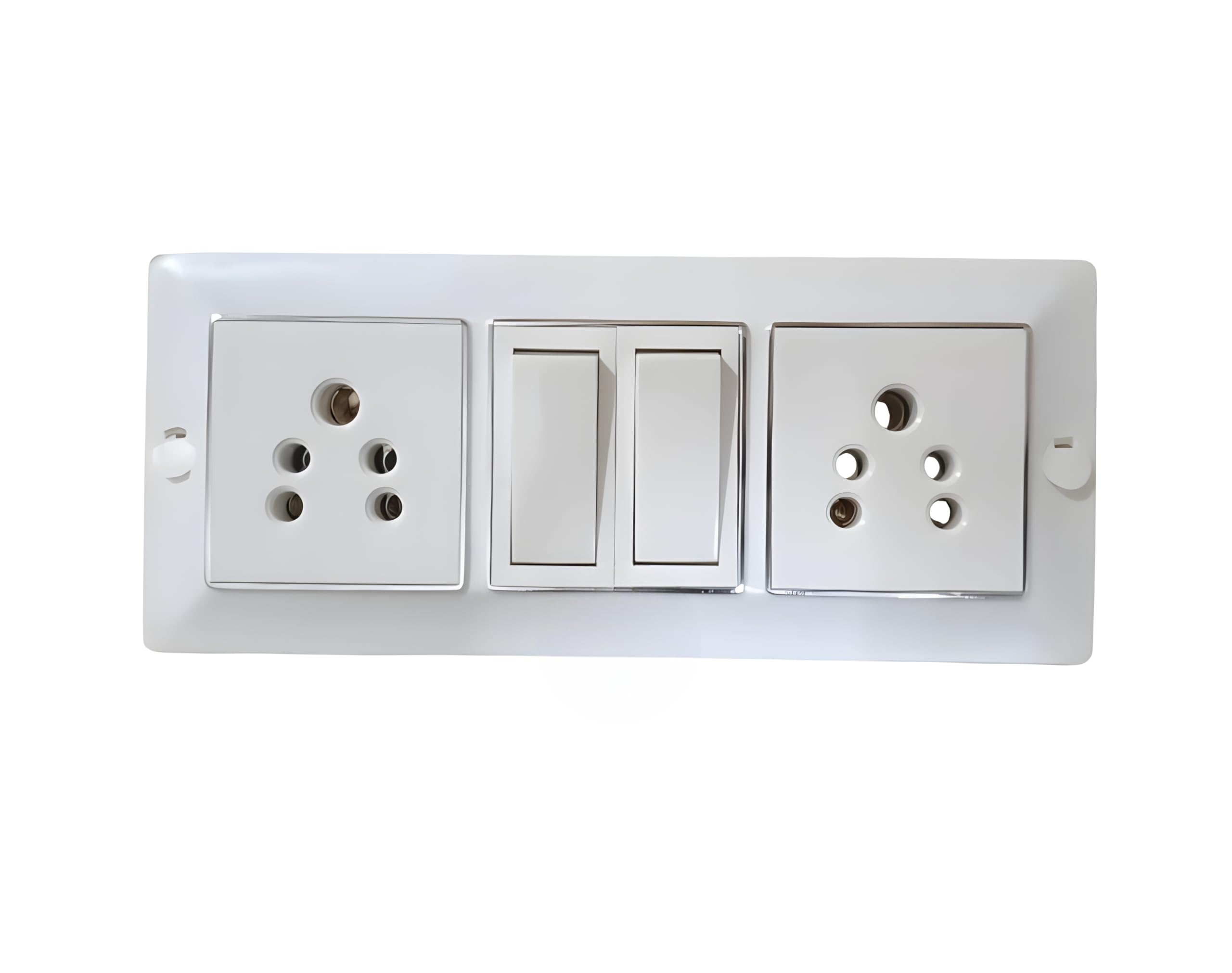Modular Switch Board with 2 Switch and 2 Universal Socket, 100% Copper Internal Wiring, Fire-Resistant ABS Body, Pre-Wired Wall Switch Board for Home and Office-image-15
