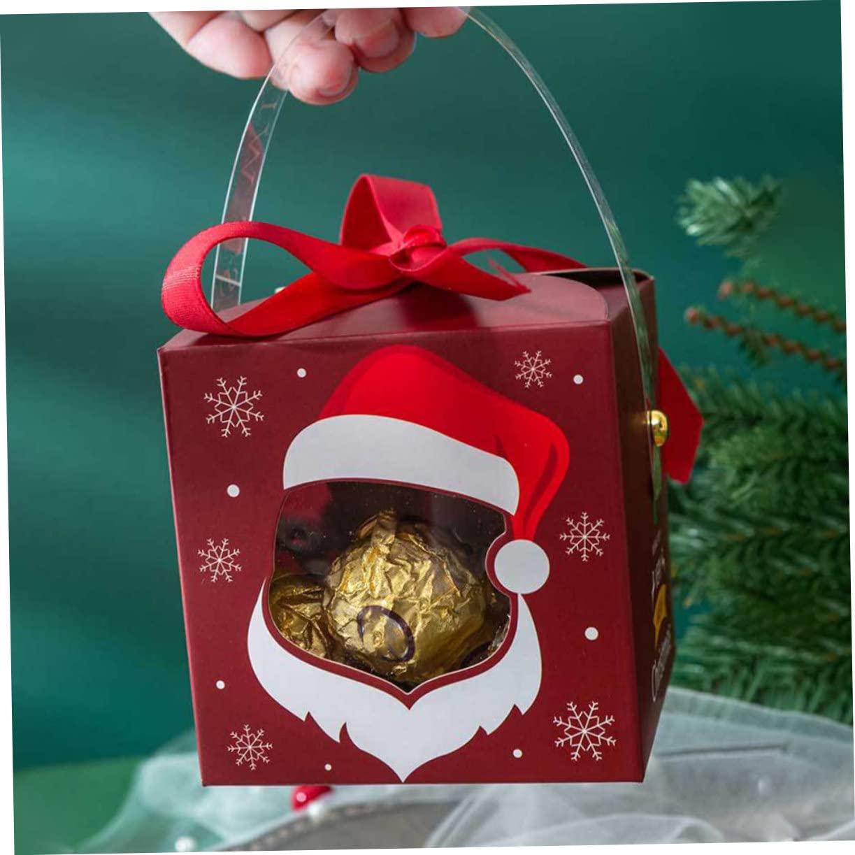 20pezzi Scatole di Carta per Regalo Scatole di Immagazzinaggio Creative per Dolcetti Natalizi per Confezionamento per Feste Colore Casuale