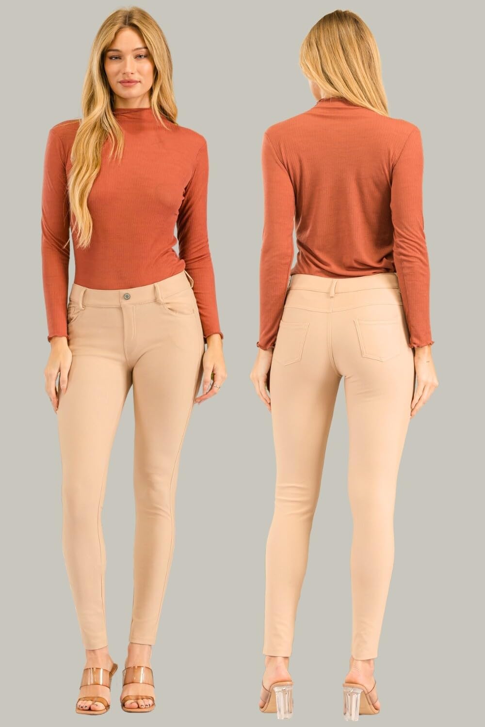 ICONOFLASH Women's Stretch Jeggings with 5 Pockets Pull On Skinny Jean Leggings (Available in Plus Size) - Image 7