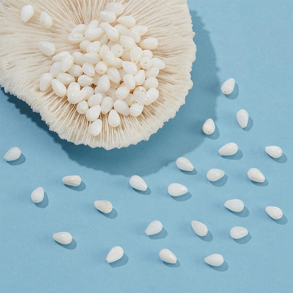 NBEADS 504 pz 3 Colori Perline di Conchiglia Bianche Naturali, Perline Piatte Rotonde/Disco Sciolte di Conchiglie di Mare per La Realizzazione di Gioielli con Braccialetti Artigianali Fai-da-Te