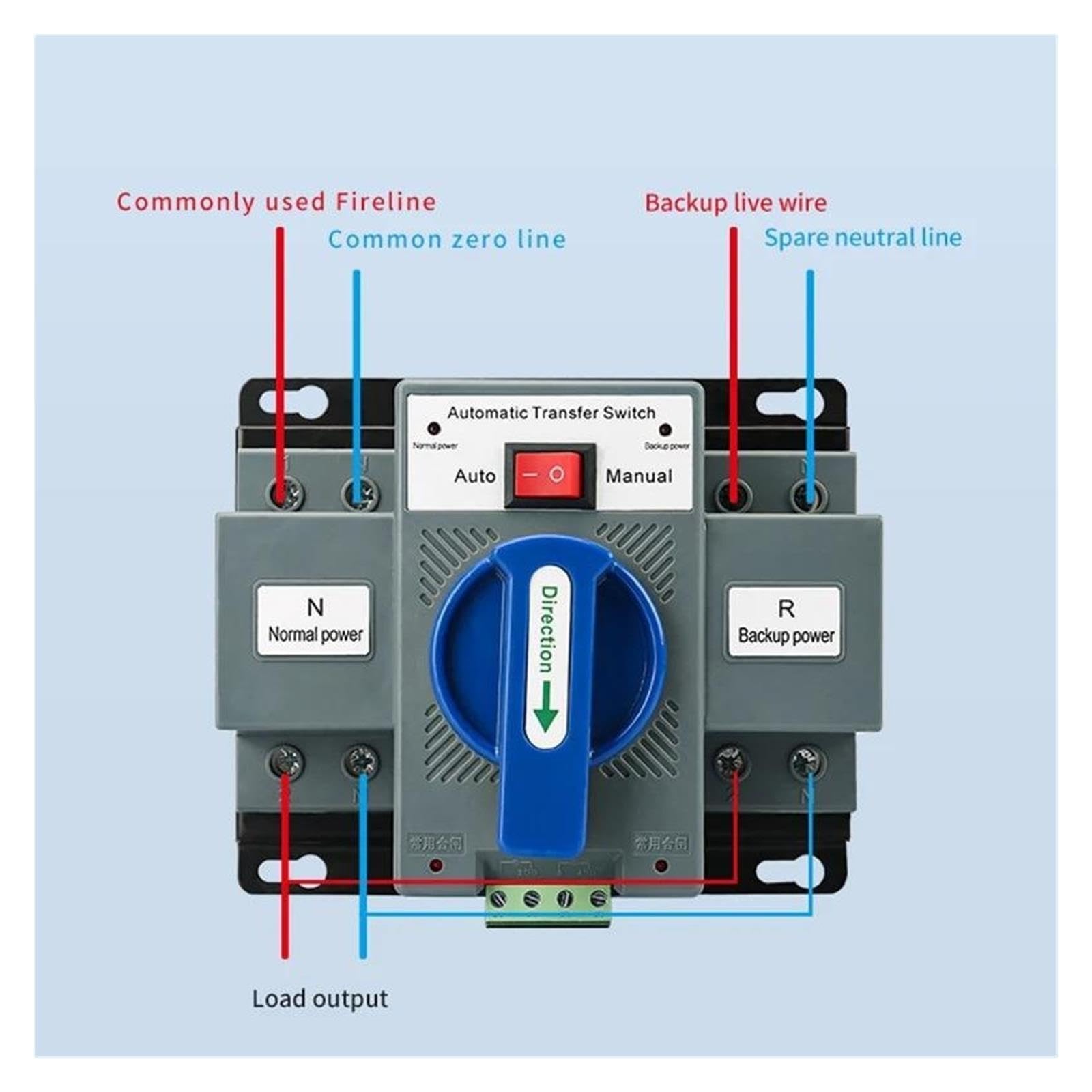 Commutatore automatico 2P 63A 220V 110V