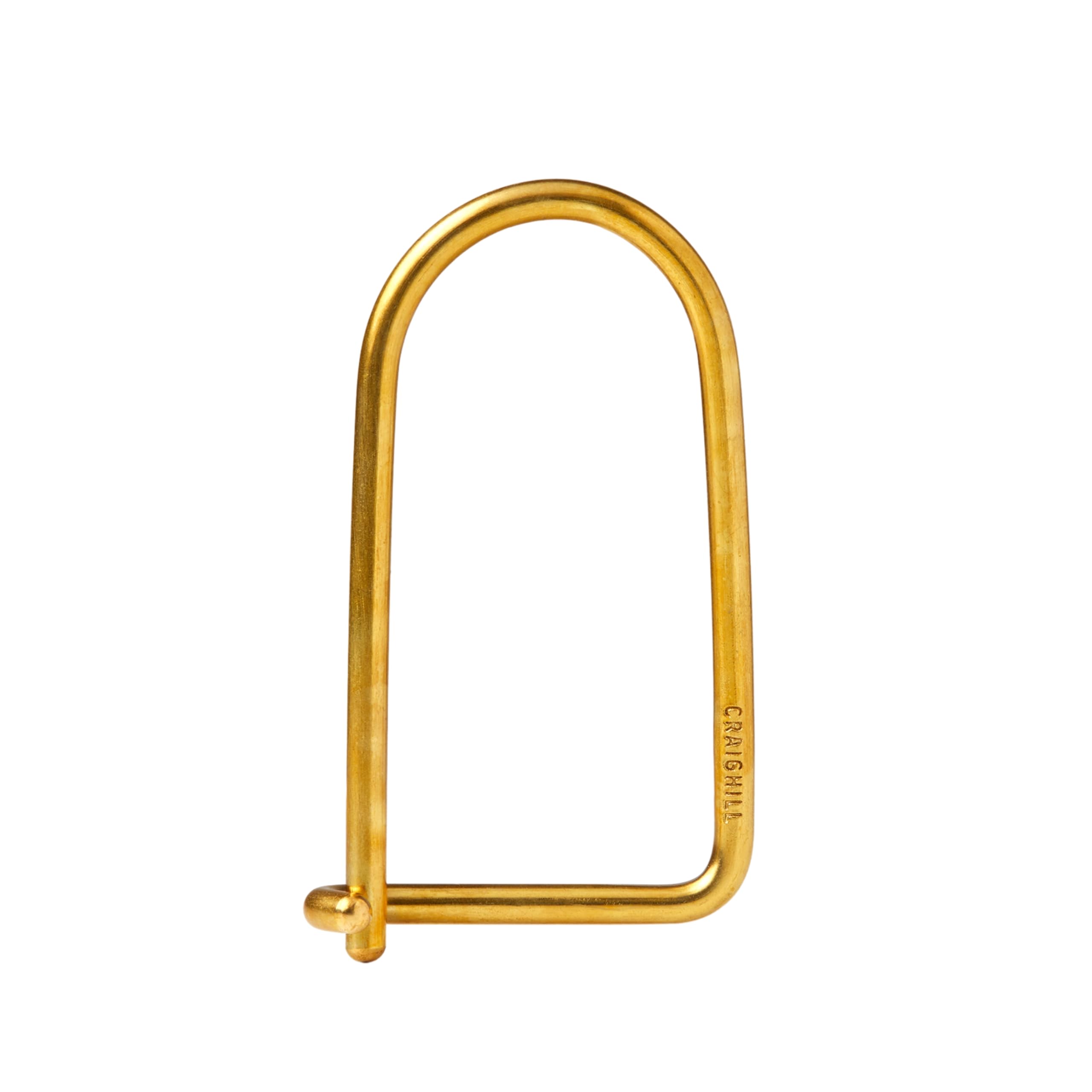 Craighill Wilson Brass Keyring - 2” Carabiner Keychain Clip