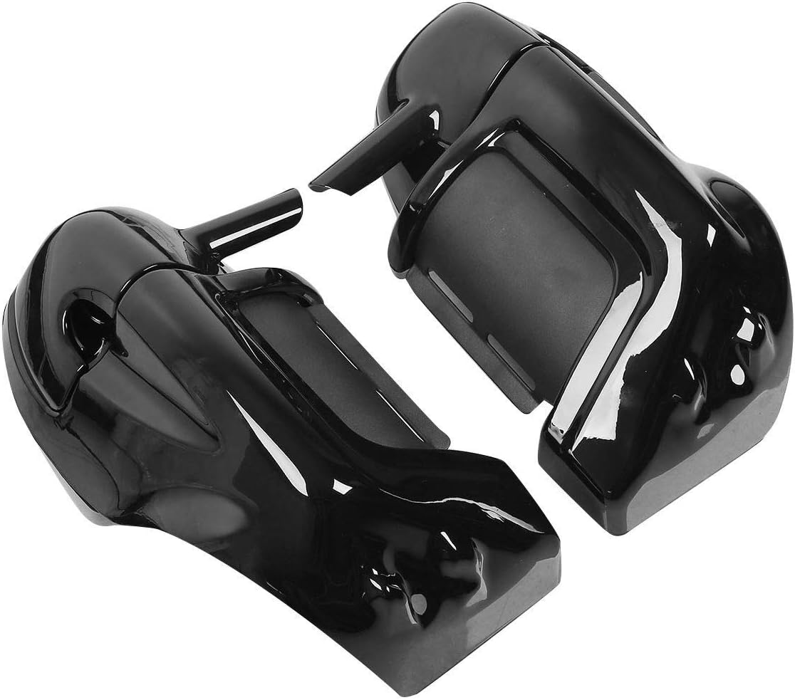 TCMT Lower Vented Leg Fairings + 6.5" Speaker Box Pods Fits For Harley Road King Road Glide Street Glide Electra Glide Ultra-Classic 1983-2013