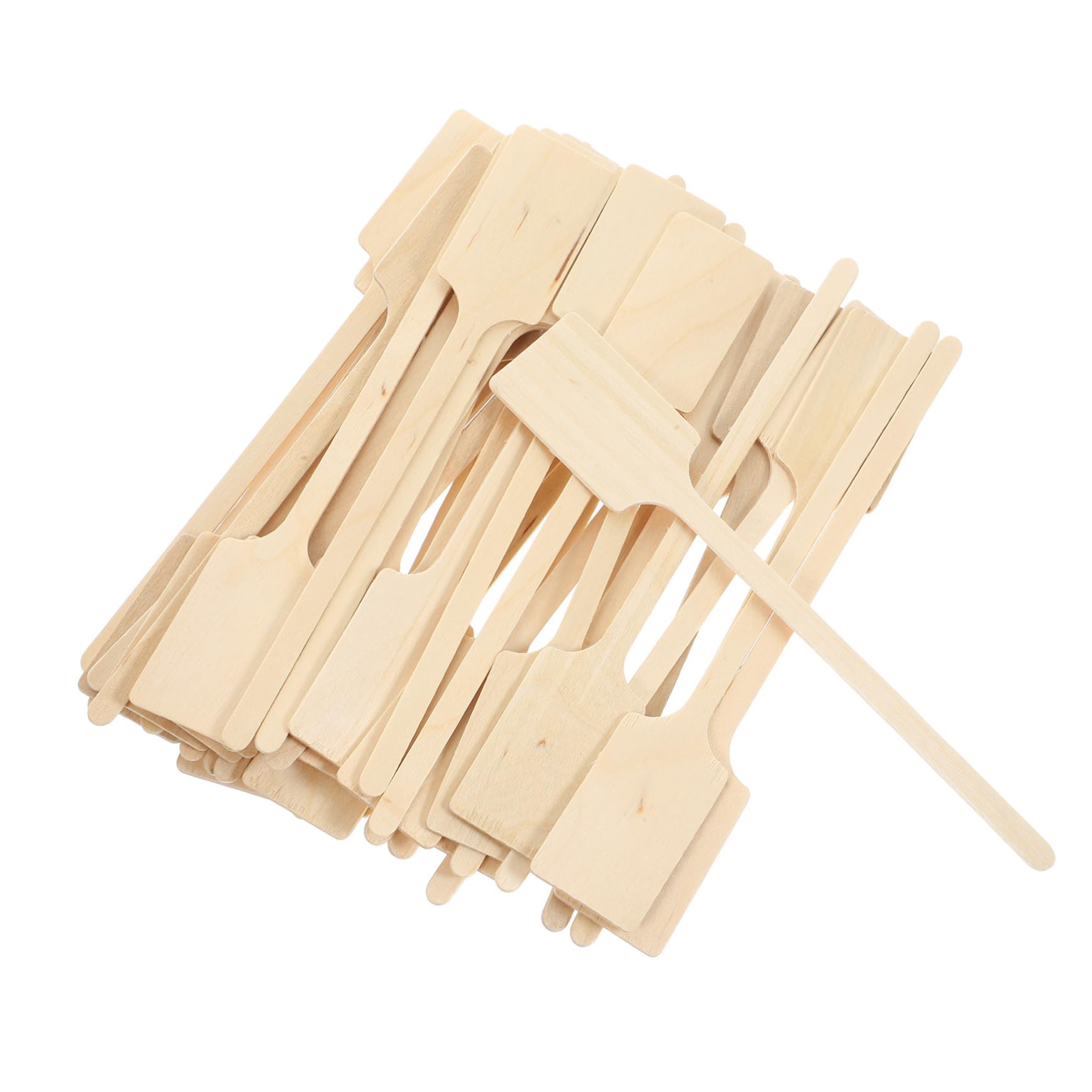 FUNOMOCYA 100pcs Coffee Stirrers Stir Sticks Wooden Stirring Rod Tea Stick for Bar Cafe Beverage Shop