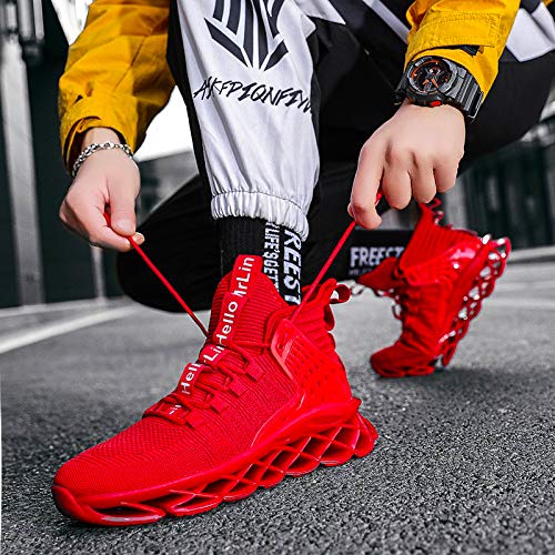 Image of Hello MrLin Men's Running Shoes Non Slip Athletic Tennis Walking Blade Type Sneakers Hip Hop