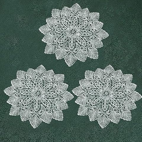 XYOLing Hand-Crocheted Lace Table Doilies Cover