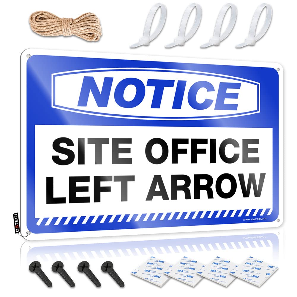 STWNVOITV Warning Signs For Bedroom Notice Site Office Left Arrow Tin Sign Beer Signs For Bar Outdoor Tin Sign(30X40CM)