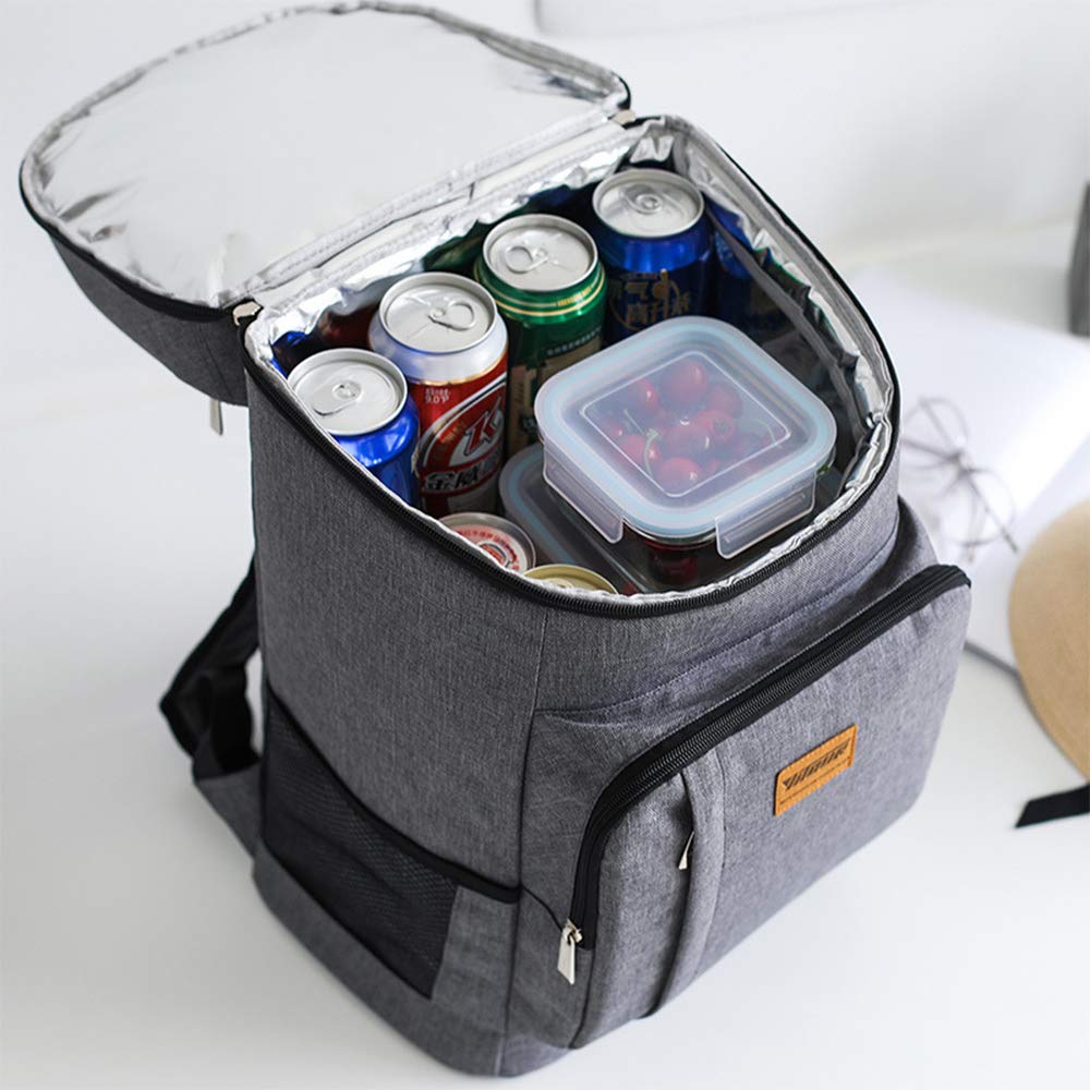 AKT Sac à Dos de Pique-Nique Isolé Sac Isotherme Portable Etanche Boîte Thermique à Glace Epaissie pour Travel Camping,BG809