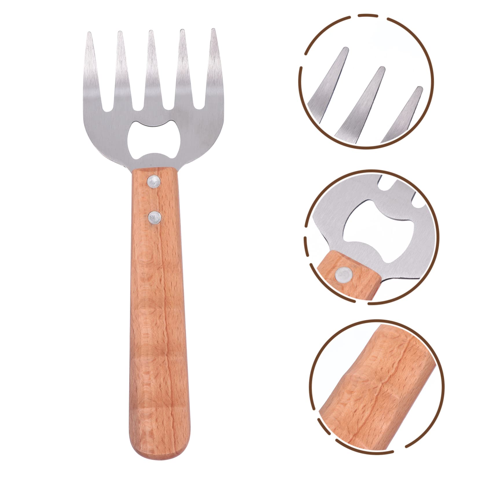 SOLUSTRE 2 pezzi per Carne Bbq per Strappare e e Maiale Utensili per Cucina Barbecue Inossidabile con Facile da Usare e Leggero per Grigliate All Aperto