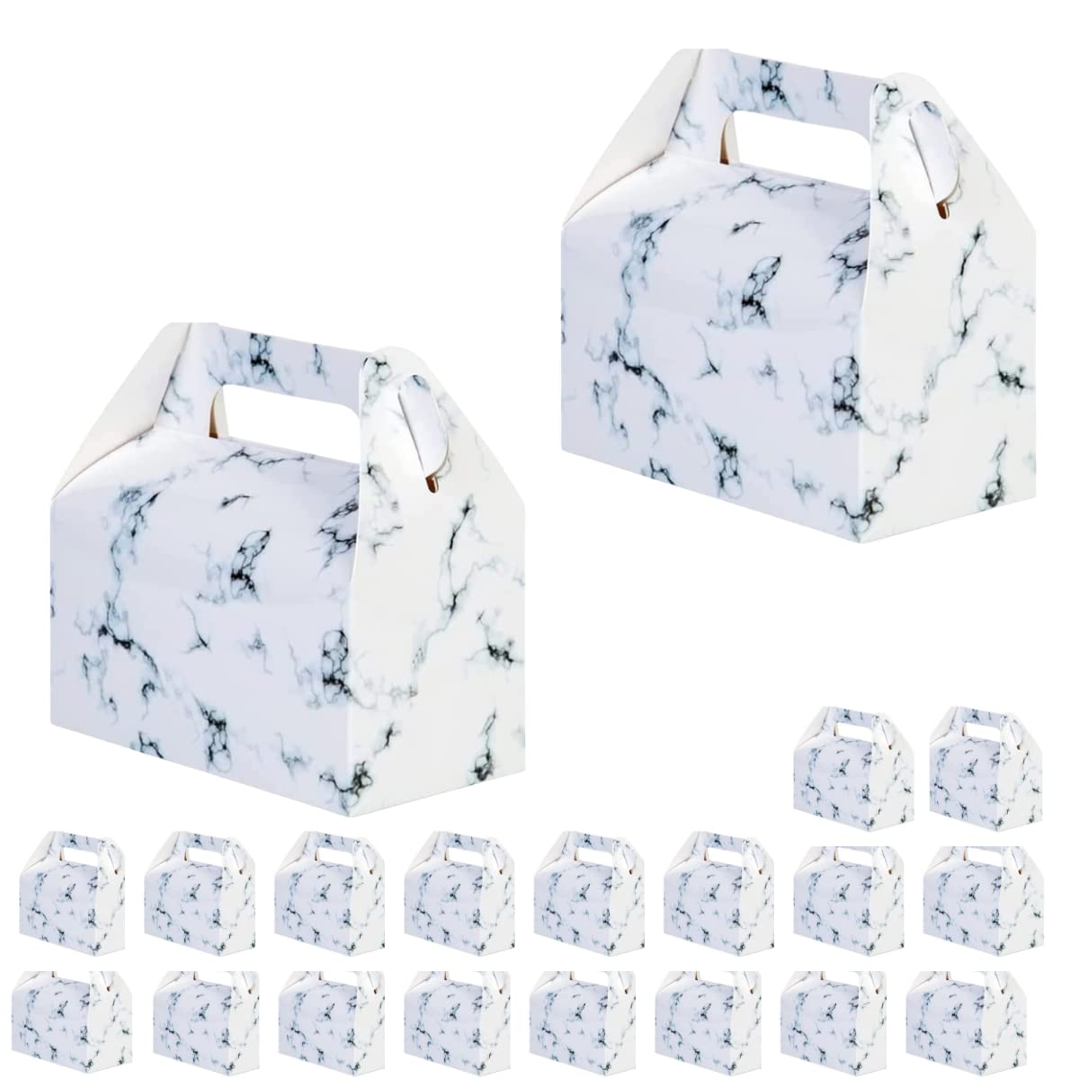 SATYAM KRAFT 20 Pcs White Decorative Folding Paper Gift Boxes For Gifting Chocolates, Dryfruits Items - Fancy Decorative Packaging In Pooja Function, Christmas,Xmas Box, Wedding Gift, Birthday, Return Gift (Pack of 20) (Marble Print) (B0BV9SZP23) Amazon Price History, Amazon Price Tracker