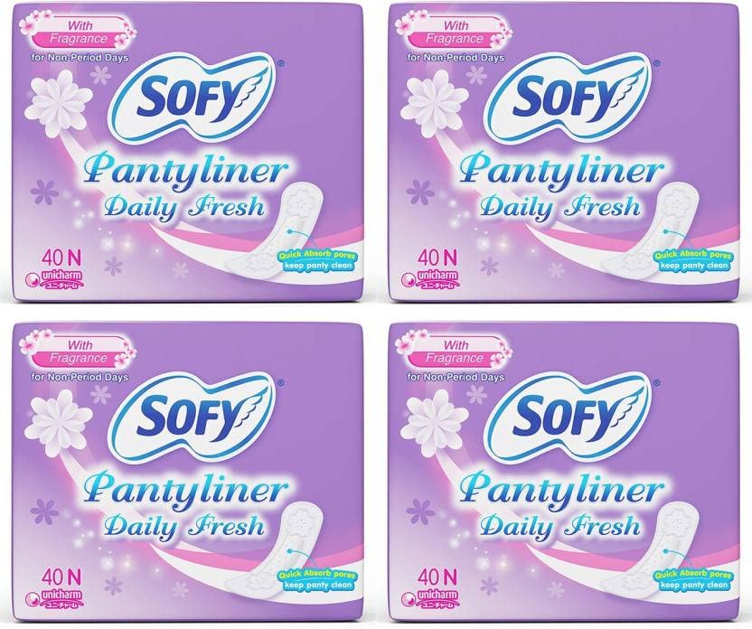 SOFY DAILY FRESH PANTY LINER, 40 Pcs PACK, COMBO OF 4 PACKS Pantyliner (Pack of 160) (B0B6ZX3LZC) Amazon Price History, Amazon Price Tracker