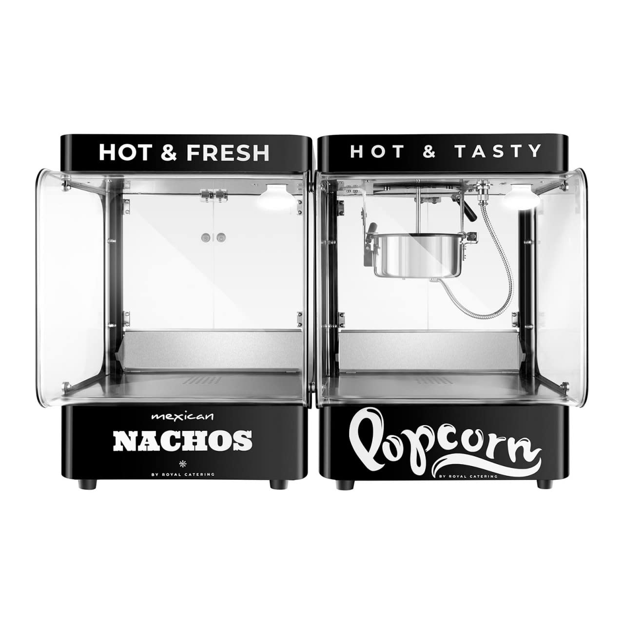 Royal Catering RCNW-ND01 Nacho-Wärmer 99 50-60 °C schwarz Nacho-Station Tortilla-Chip-Wärmer
