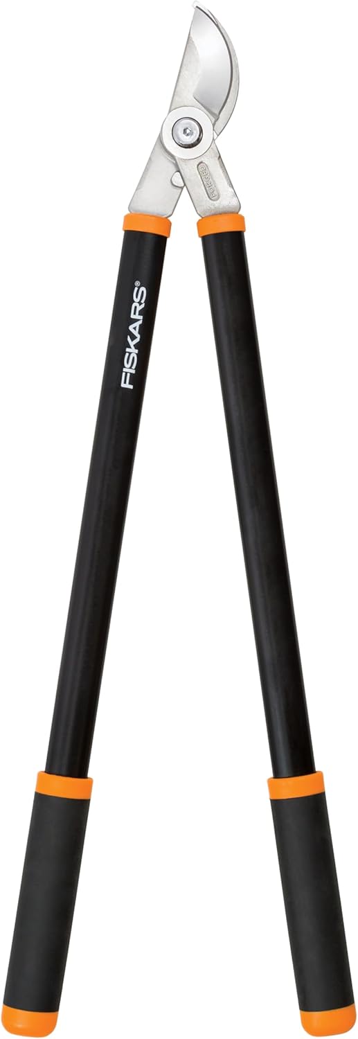 Fiskars 28" Forged Bypass Lopper, Fully Hardened Precision-Ground Steel Blade for Cutting Thick Branches, Lightweight Aluminum Handles with SoftGrip Touchpoints, 1.75" Cutting Capacity Garden Tool