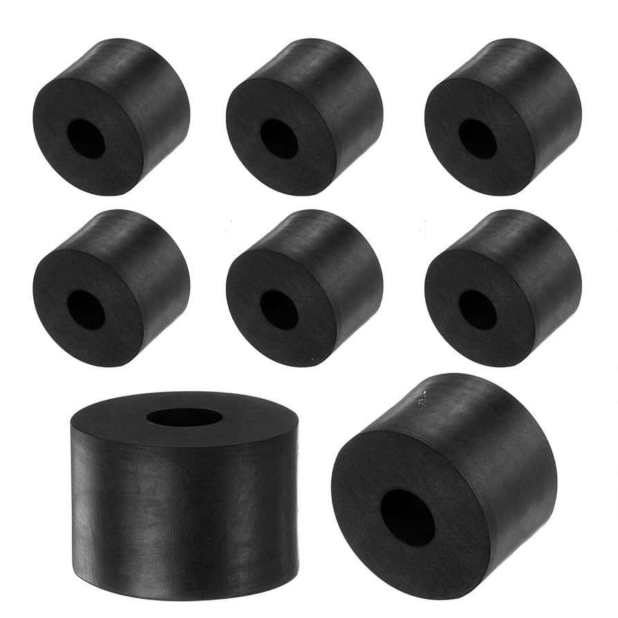 PATIKIL Multi Purpose Rubber Spacer, 20 Pcs 1"OD 0.31"ID 0.4"Thickness Neoprene Round Anti-Vibration Isolation Pads Isolator Rubber Bushings Spacer Washer For HVAC Bolts Car Accessories