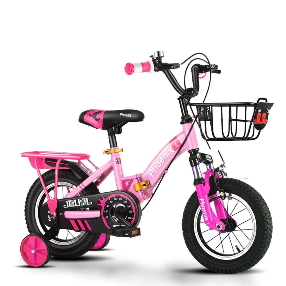 Vélo 16 pouces pliable enfant 5-8 ans avec petites roues et frein coaster