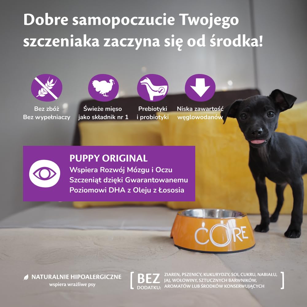 Wellness CORE Puppy 10 kg, Kurczak i Indyk – Sucha Karma