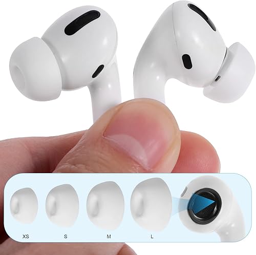 Miniatura 2 de Gatuida Puntas de repuesto para las orejas, 8 pares de puntas de oreja, 4 tamaños de repuesto de goma de silicona para auriculares, accesorios de gel