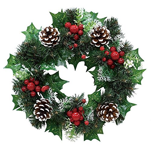 sold】Green chic Christmasリース ◯28センチ Have a green Christmas