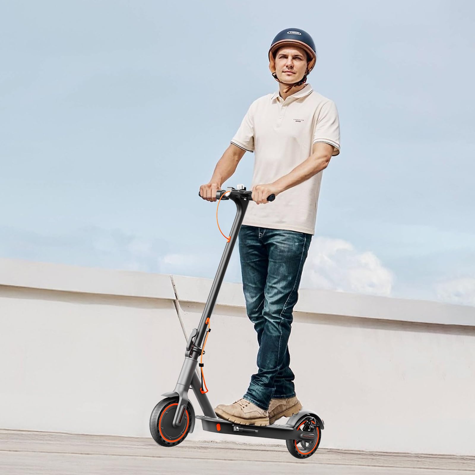 Trottinette Electrique Adulte Ultra Legere, 25KM/H Batterie 36V 7.8Ah avec Double Freinage Moteur 650W pour 35 km d'Autonomie