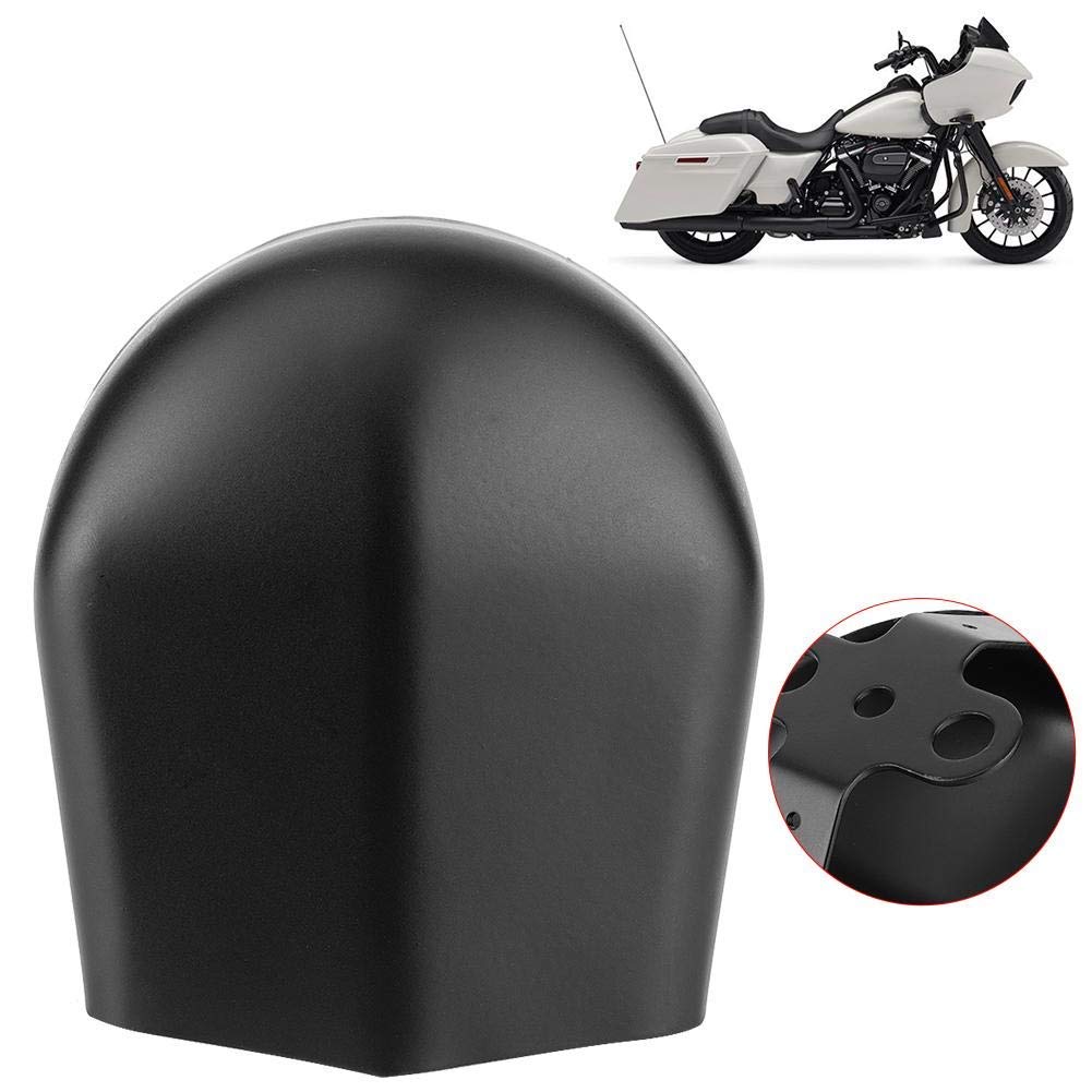 Couvercle Klaxon Moto Noir Mat - Métal, Compatible Touring 1993-2018, Anti-usure, Remplacement Direct