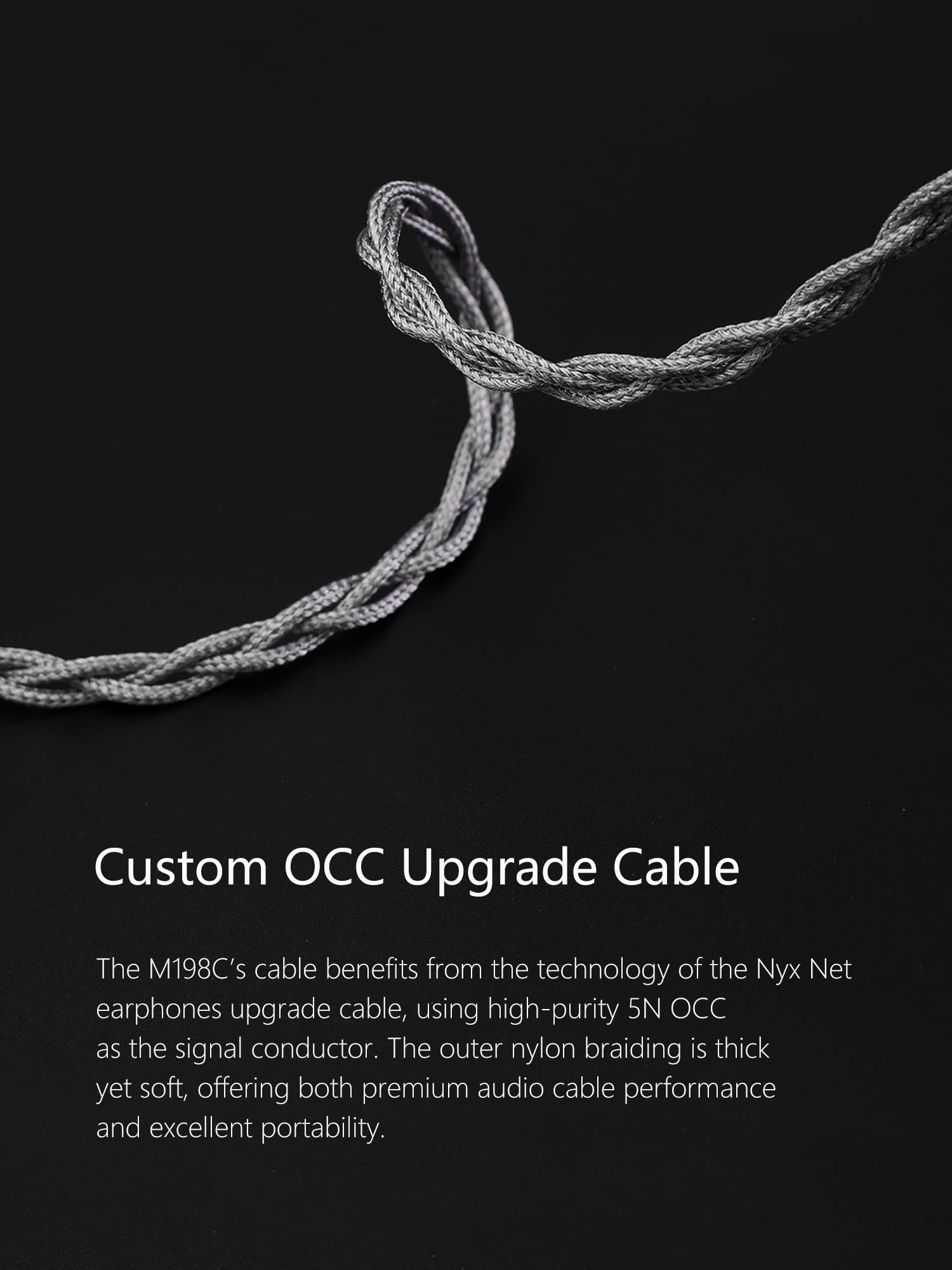 DD ddHiFi M198C USB-C Interface Decoding Earphone Cable Nylon