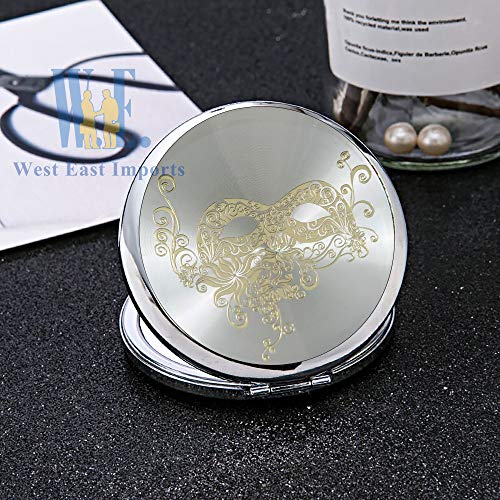 Set 12 Espejos Compactos Redondos para Maquillaje Blanco miniatura 7