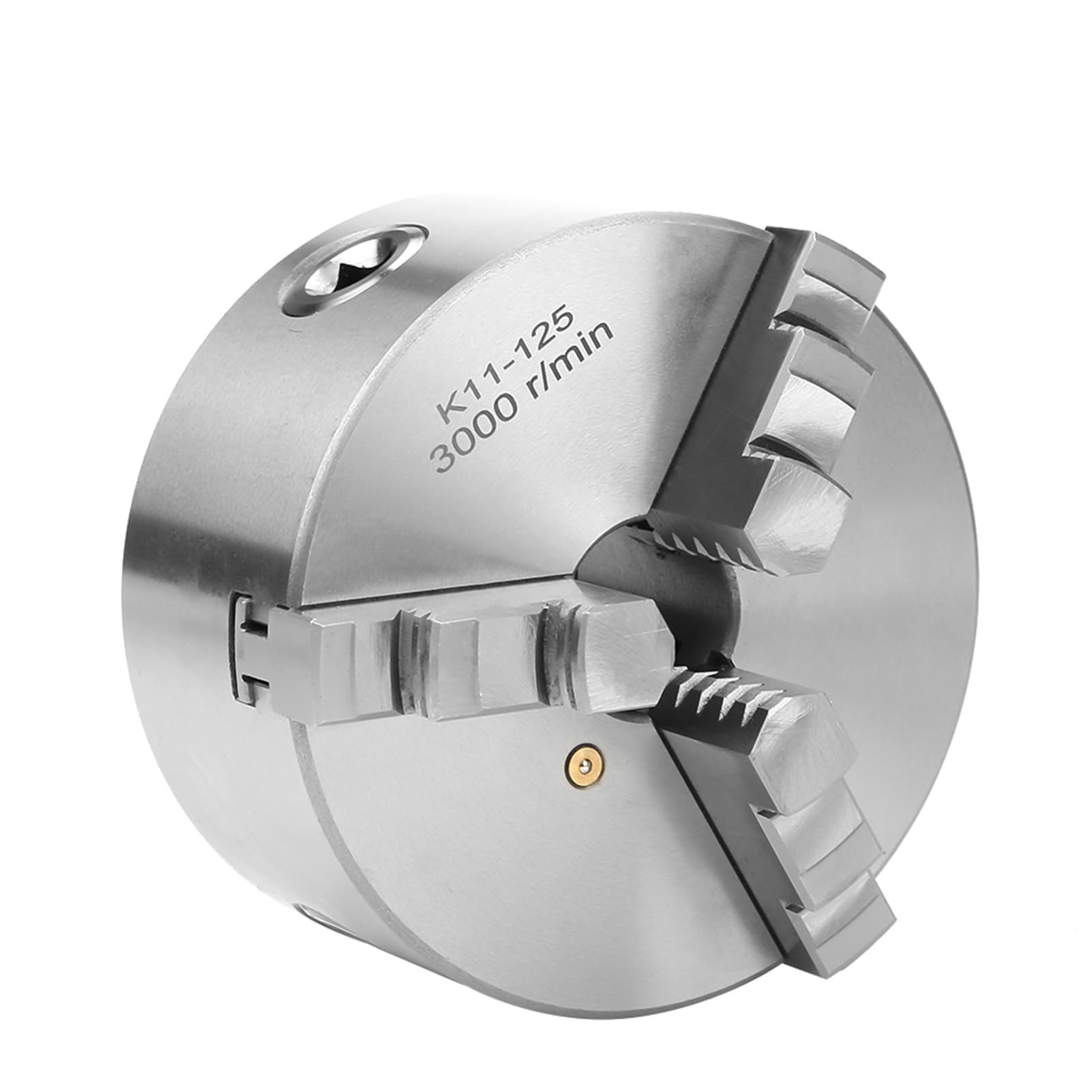 aqxreight SANOU K11-125 3-szczękowy Samocentrujący Uchwyt Tokarski Wytrzymały Uchwyt Tokarski o średnicy 125 Mm do Tokarek do Drewna i Metalu Obróbka Toczenia Drewna, Frezowania i Projektów