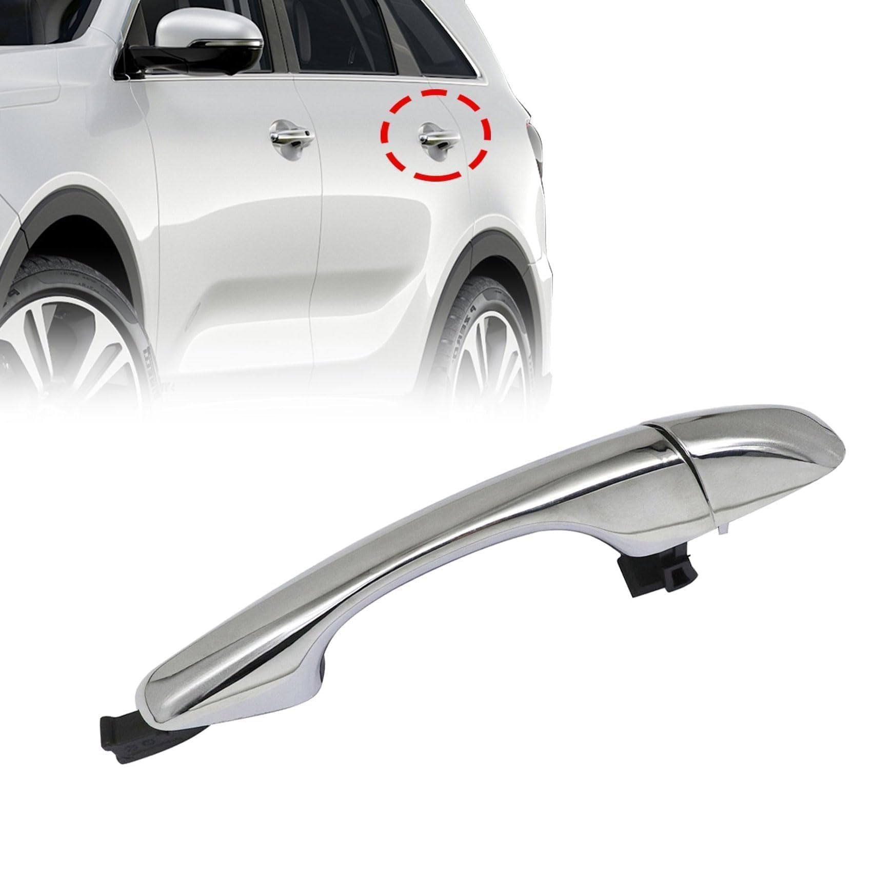 Amazon.com: Priprilod Left Driver Side Outside Door Handle Rear