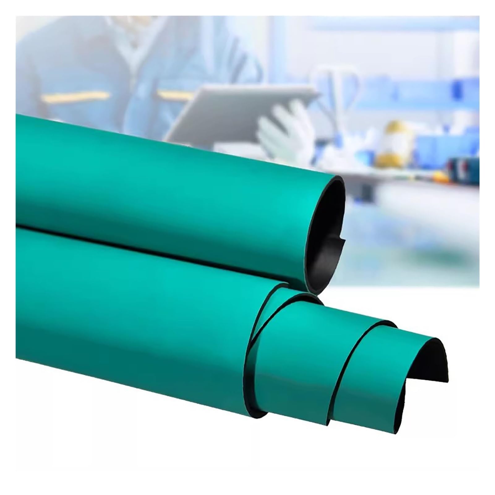 Alfombrilla antiestática resistente al calor, almohadilla de banco de trabajo de soldadura de 2 mm para reparación y proyectos electrónicos, diseño duradero, perfecto para reparación de teléfonos