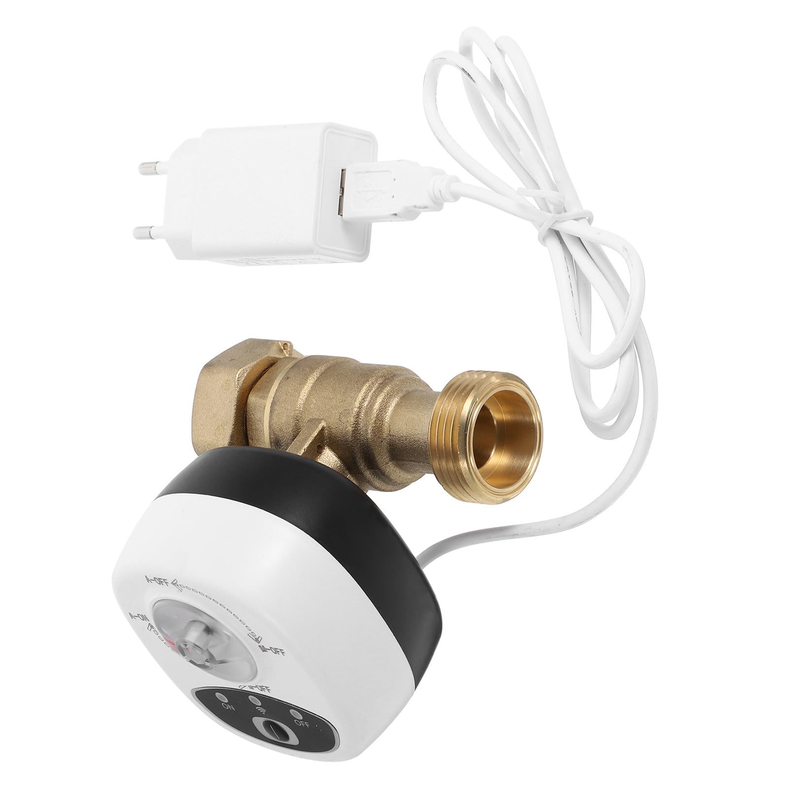 NUOBESTY Válvula de Agua Inteligente Wifi con Temporizador Electrónico y Alarma, Control Eléctrico para Sistemas de Riego, Eficiencia en Ahorro de Agua y Gestión Inteligente