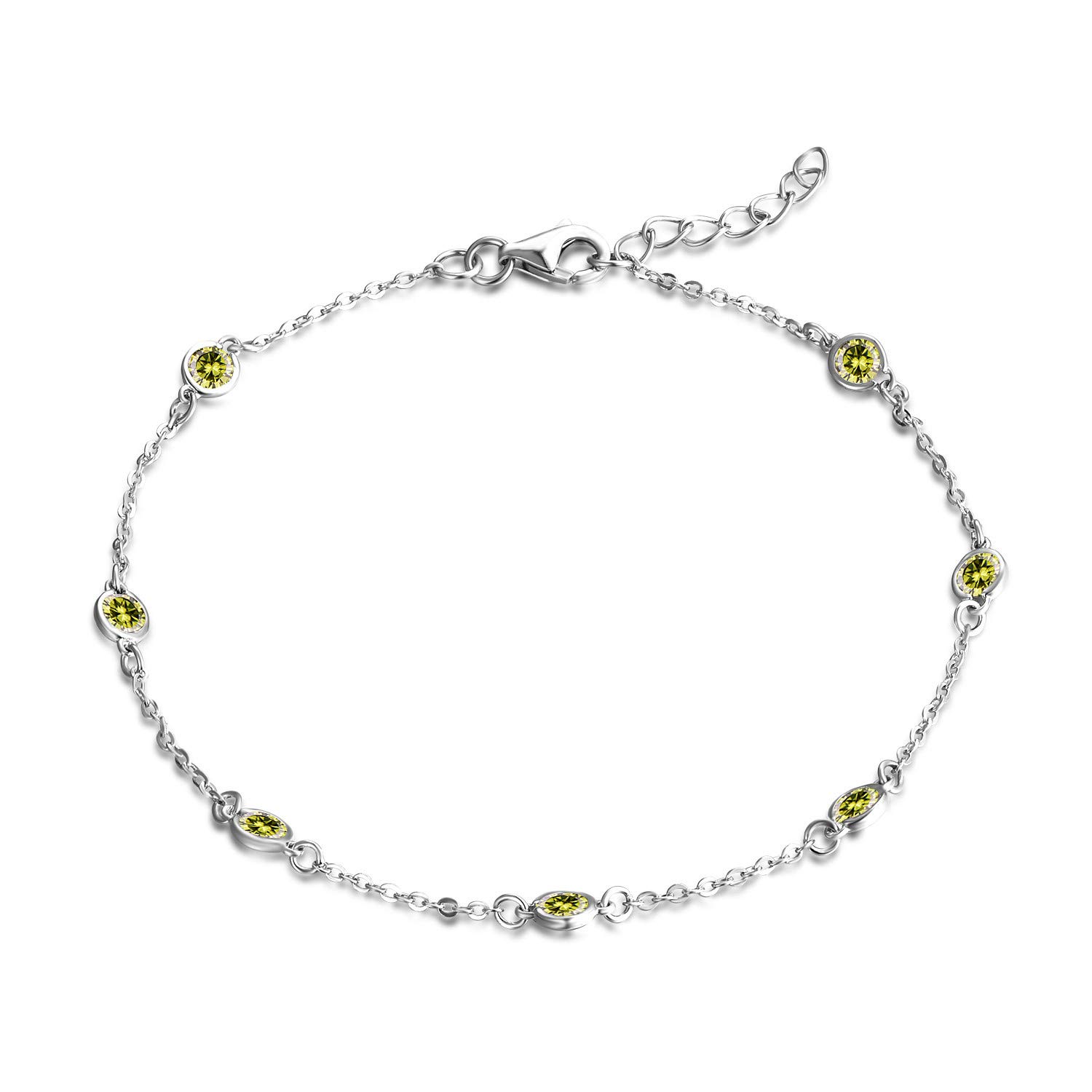 Juego De Joyas Chapadas En Plata De Circonita Cúbica Roja/blanca