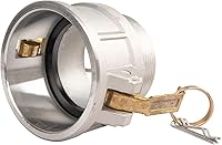 Vista 5 de 2 piezas de accesorios de bloqueo de leva fundida por gravedad de aluminio (parte B de 3 pulgadas) de manguera de leva y ranura, acoplador hembra