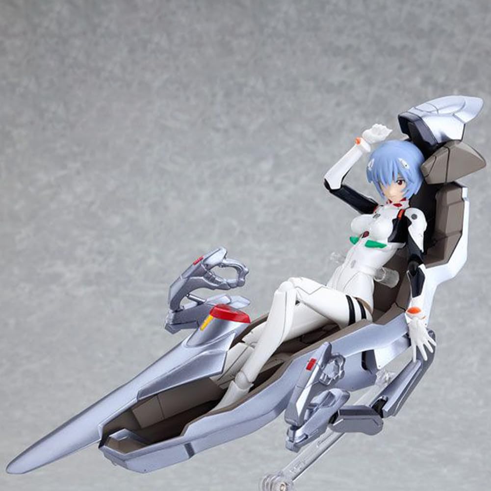 Ayanami Rei - Action figure di anime Girl in piedi, in PVC, con accessori, decorazione per auto, idea regalo per gli appassionati di anime, 14 cm