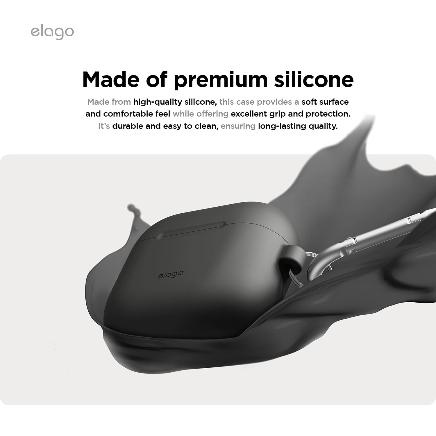 Amazon.co.jp: 【elago】 AirPods 4 対応 ケース シリコン カバー