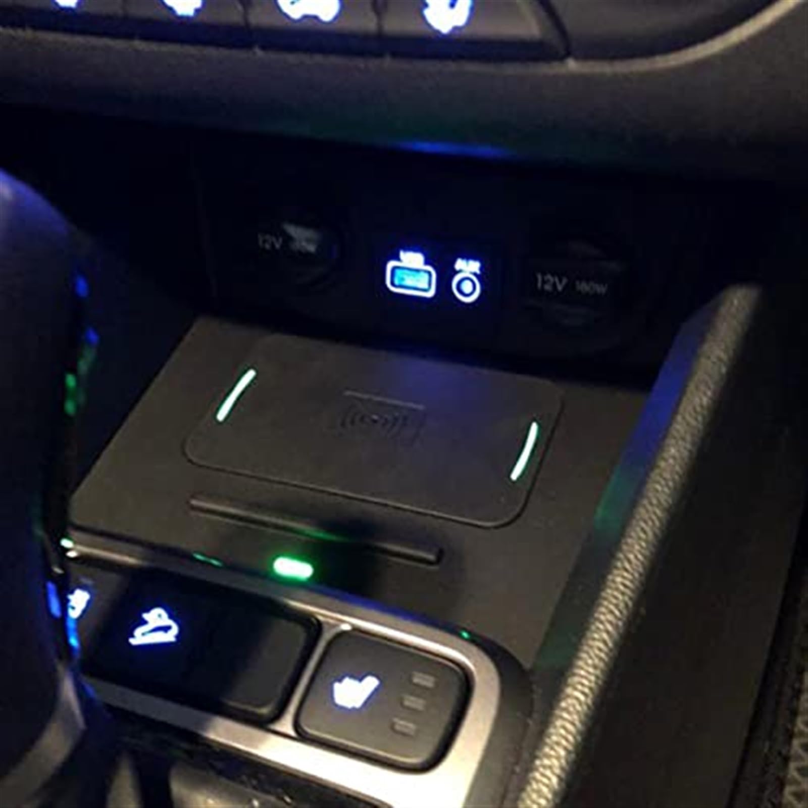 Dla Hyundai, Creta Cantus IX25 2015-2020 samochodowa bezprzewodowa ładowarka QI do telefonu szybka ładowarka Panel ładowania Pad uchwyt do ładowania Bezprzewodowa ładowarka samochodowa