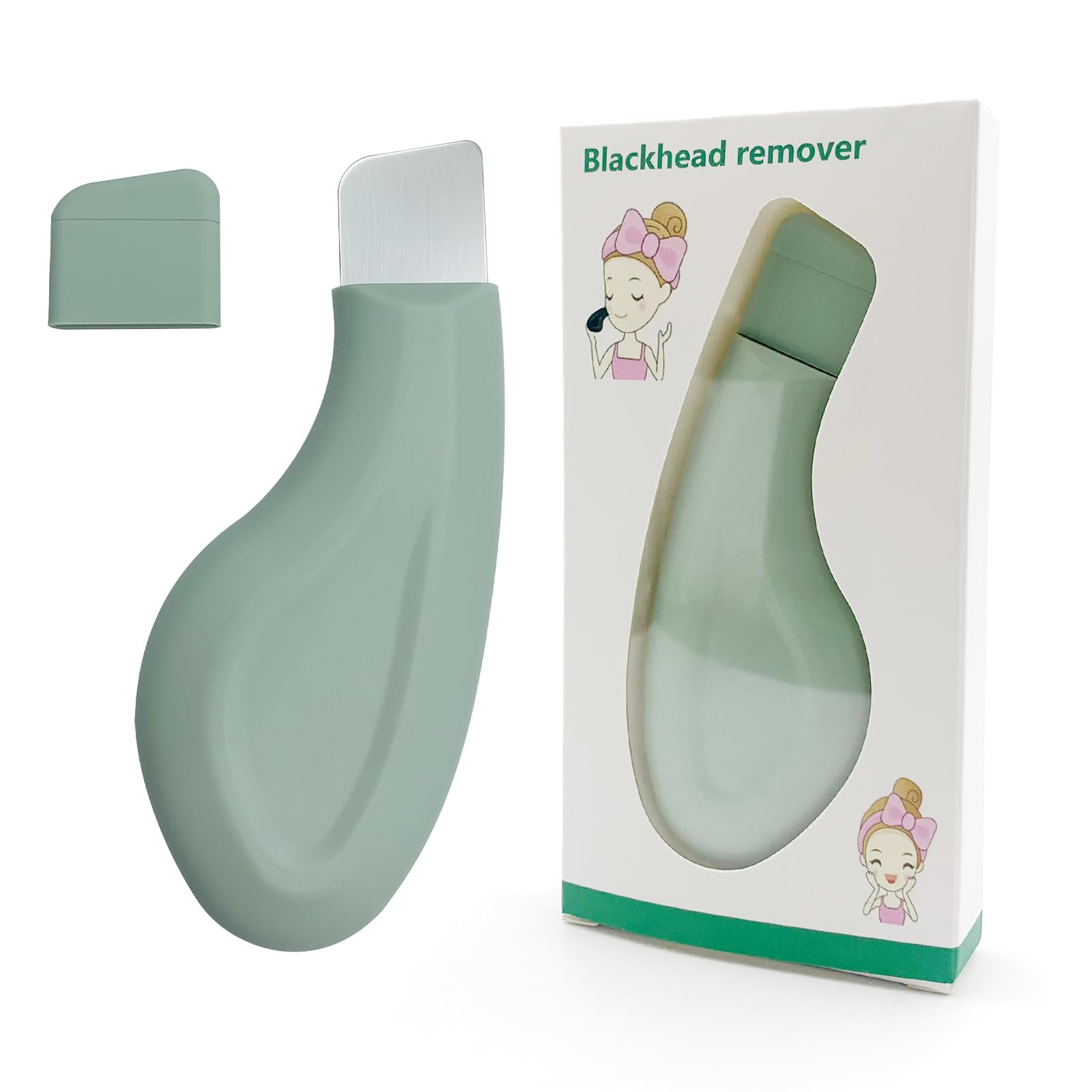 BIDEX Blackhead Remover,Silicone Blackhead Remover Tools,Black Head Remover for Face,Nose,Mild and Safe Face Scraper for Men and Women,