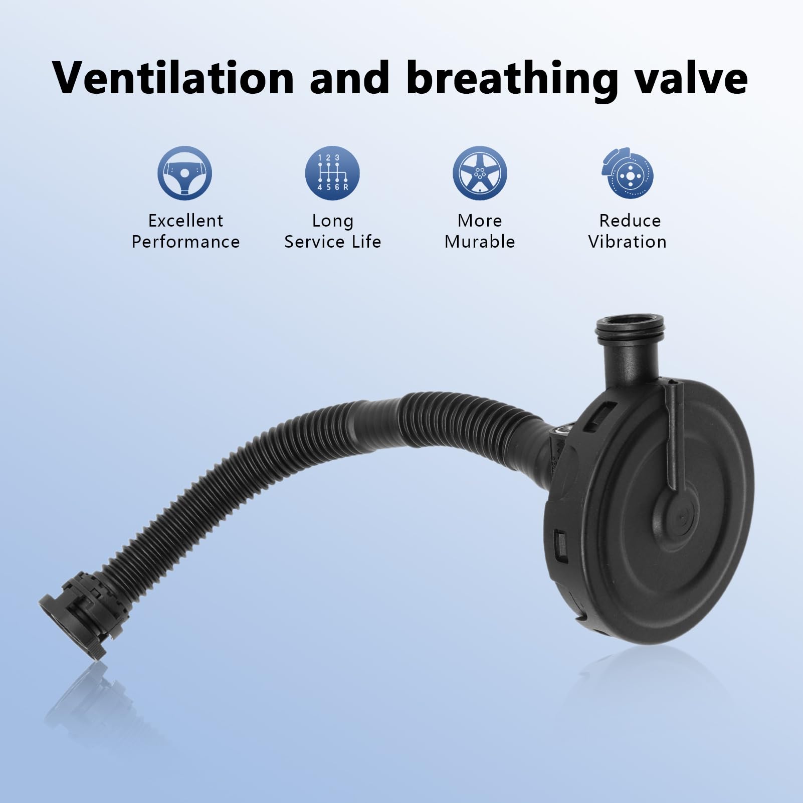 03e103201c Valve de Respiration de Ventilation Per Polo 9n Polo 6r, Valve Respiratoire Per Cordoba 6l Ibiza 6j Toledo Fabia 6y Rapid Roomster