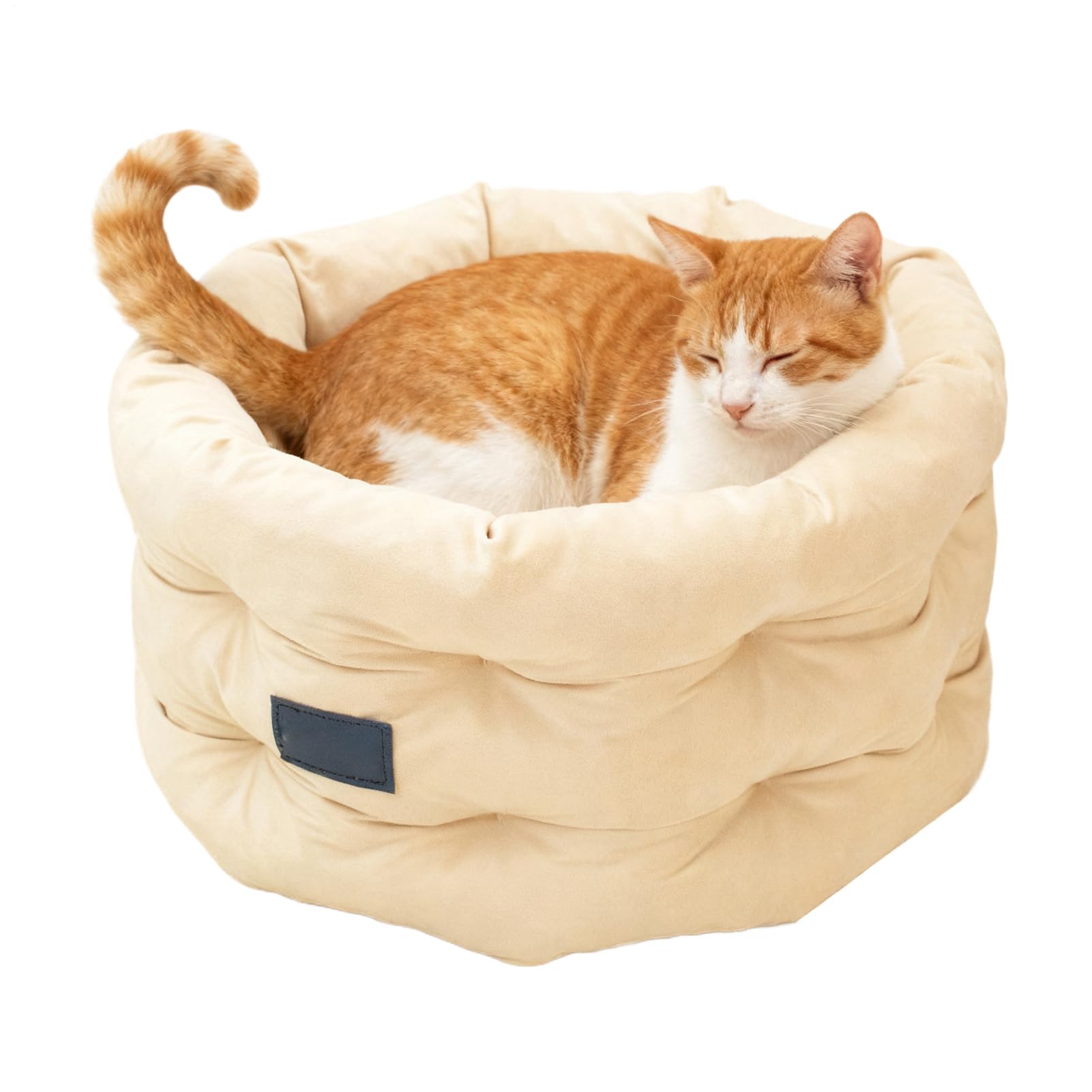 Cuccia Per Gatti Cuscino Rotondo Con Bordo Rialzato
